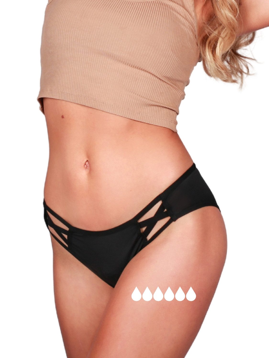 Taynie Periodenslip Woman ultra - Periodenunterwäsche sehr starke Blutung - Damen (1-St., 1er-Pack) Auslaufsichere Periodenunterwäsche / Periodenslip aus Bio Baumwolle