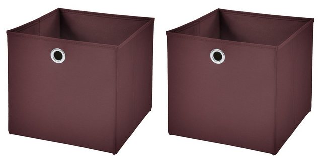 StickandShine Faltbox “2 Stück Faltboxen 28 x 28 x 28 cm faltbar ohne Deckel Aufbewahrungsbox in verschiedenen Farben (2er SET 28x28x28) 28cm”