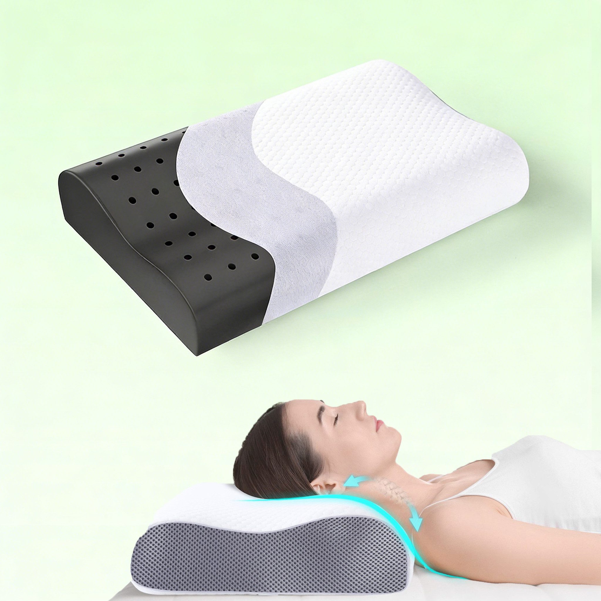 Elegear Nackenstützkissen nackenkissen orthopädisch, memory foam kissen, or günstig online kaufen