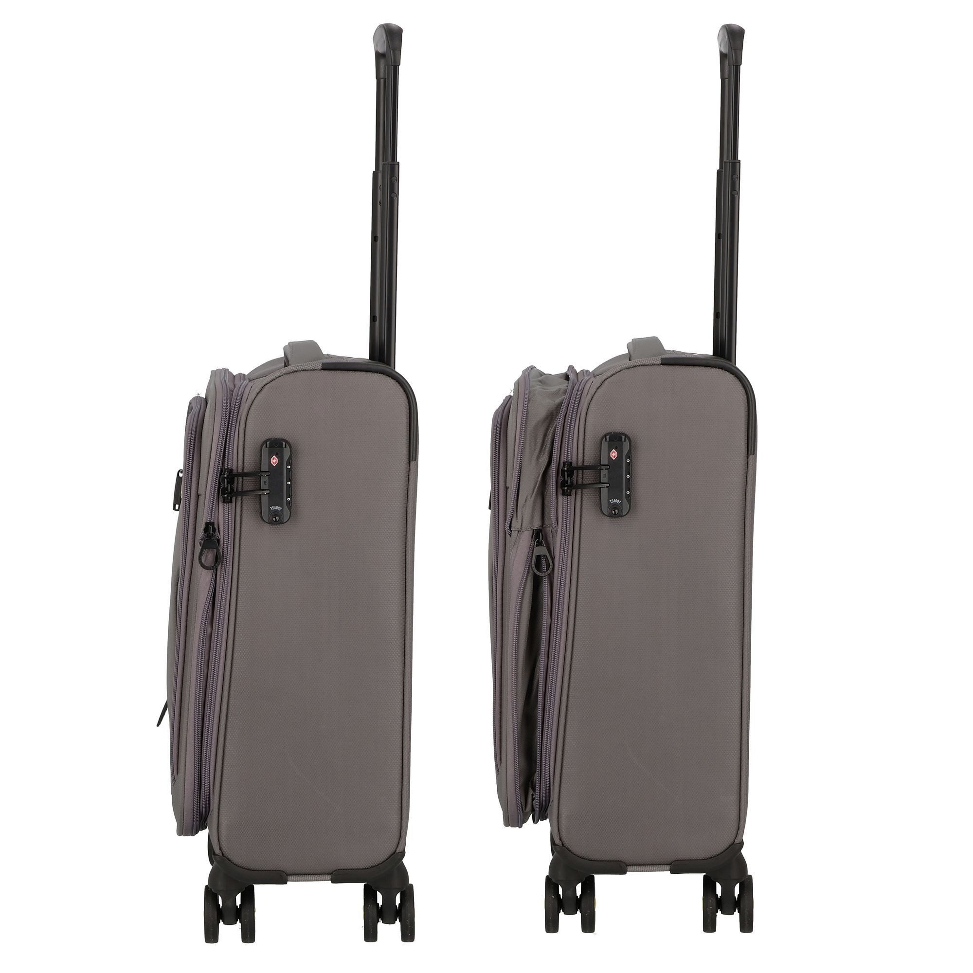 D&N Handgepäck-Trolley Travel Line, 4 Rollen, Nylon