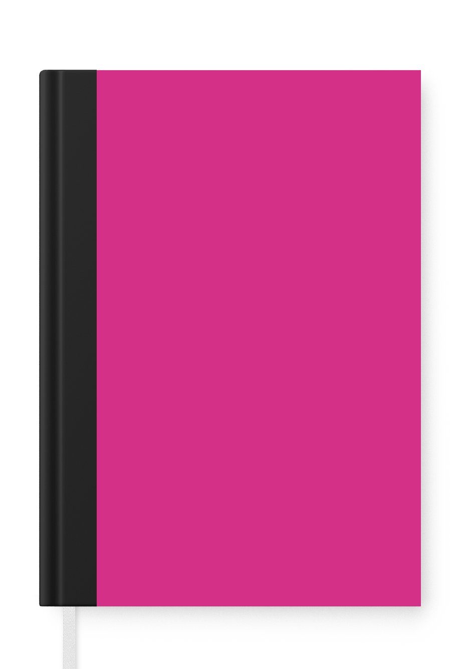 Tagebuch, 98 A5, Haushaltsbuch - Merkzettel, - Neon Journal, Seiten, Farben, Notizheft, MuchoWow Fuchsia Notizbuch