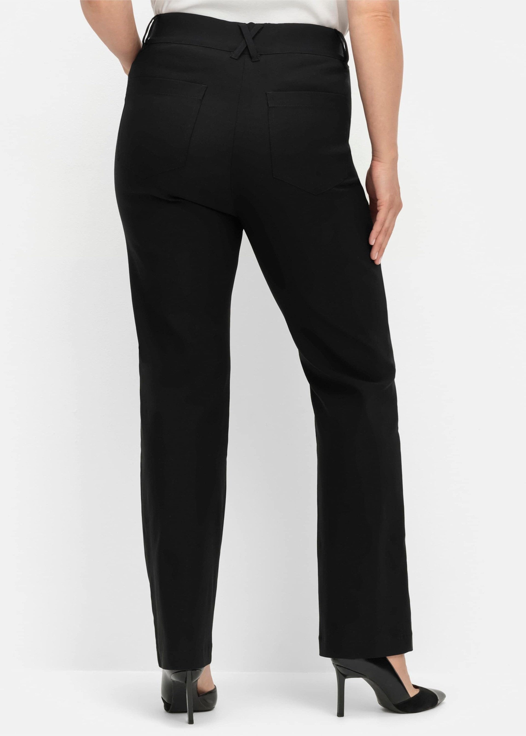 Sheego Jerseyhose Stretch-Hose mit Shapingeinsatz im Bauchbereich