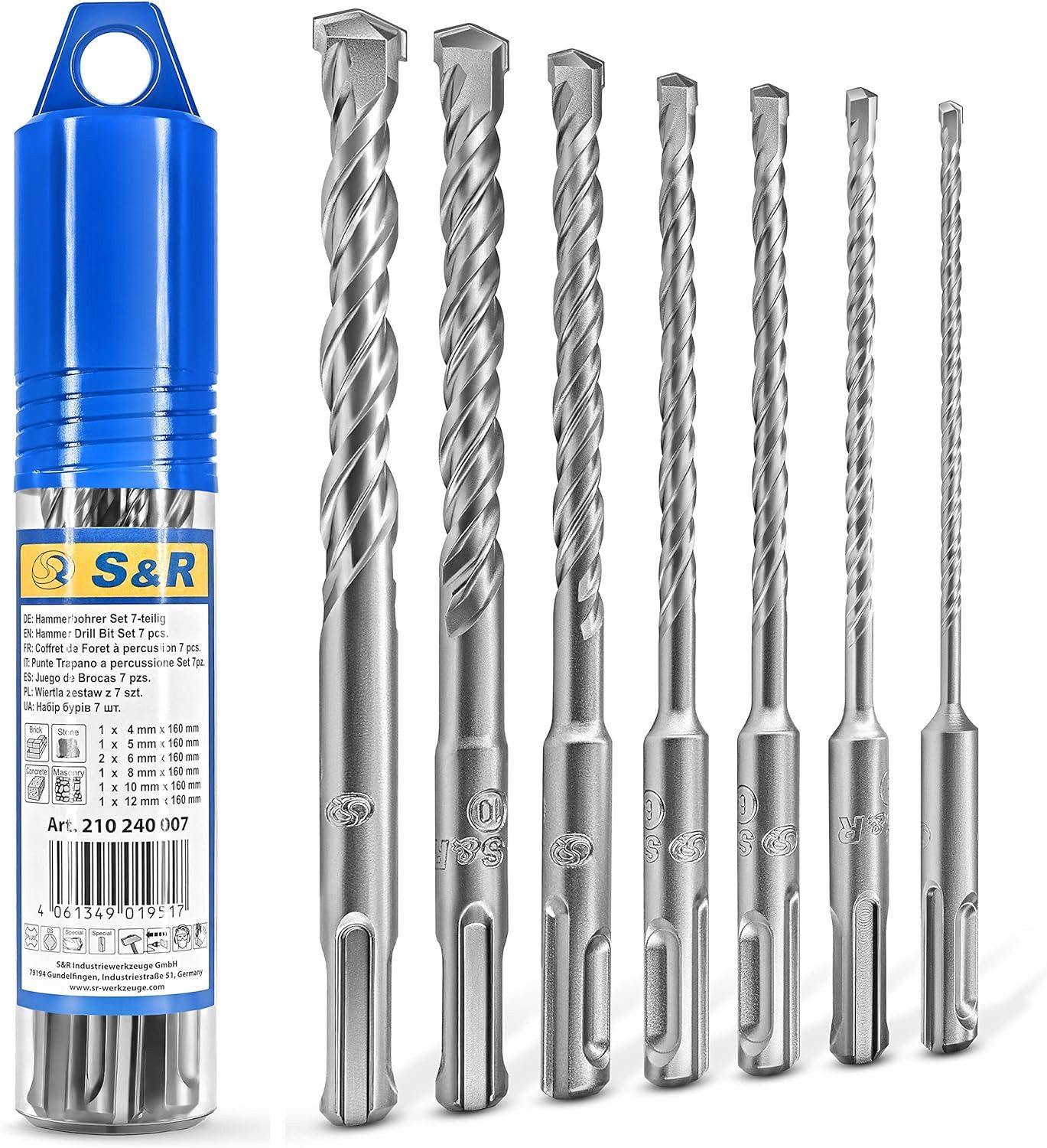 S&R Hammerbohrer Schlagbohrer SDS-Plus in Industriequalität, effiziente Dop günstig online kaufen