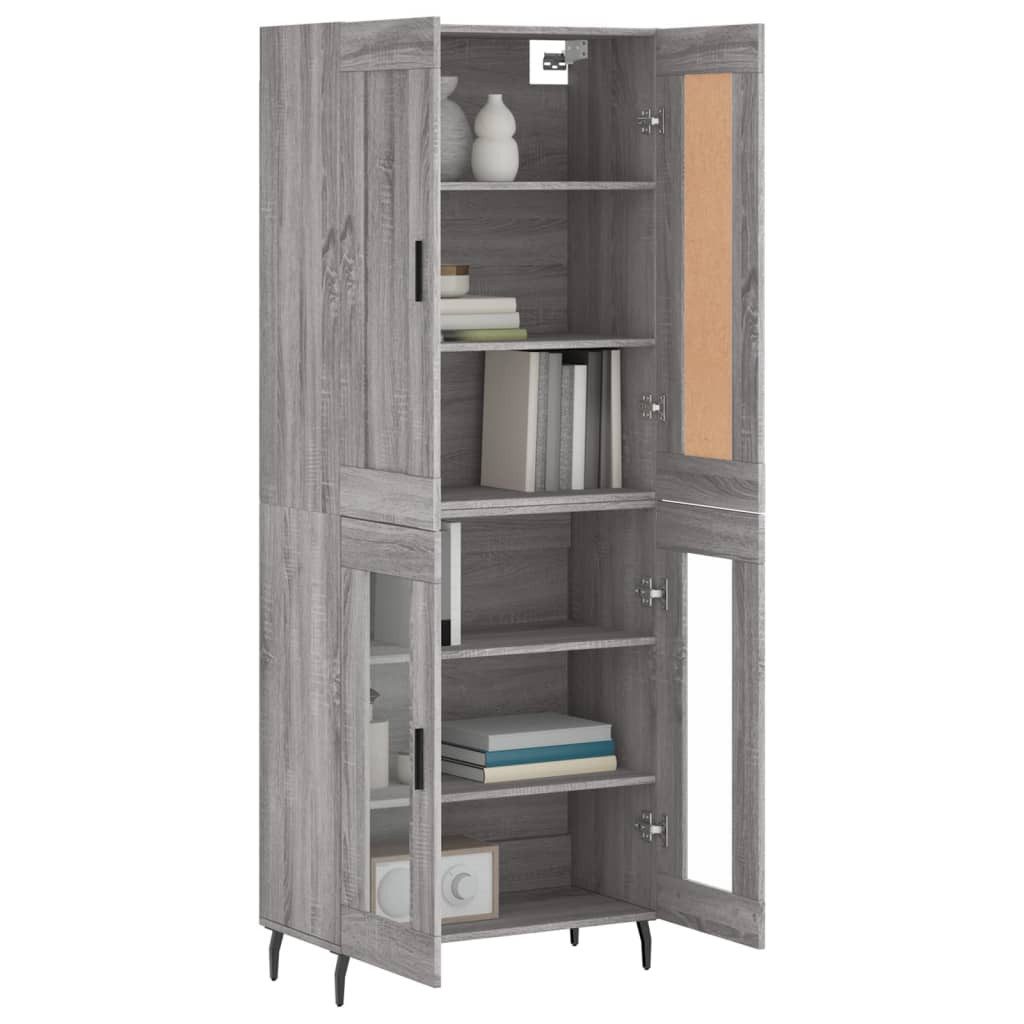 vidaXL Highboard Highboard Grau Sonoma 69,5x34x180 günstig online kaufen