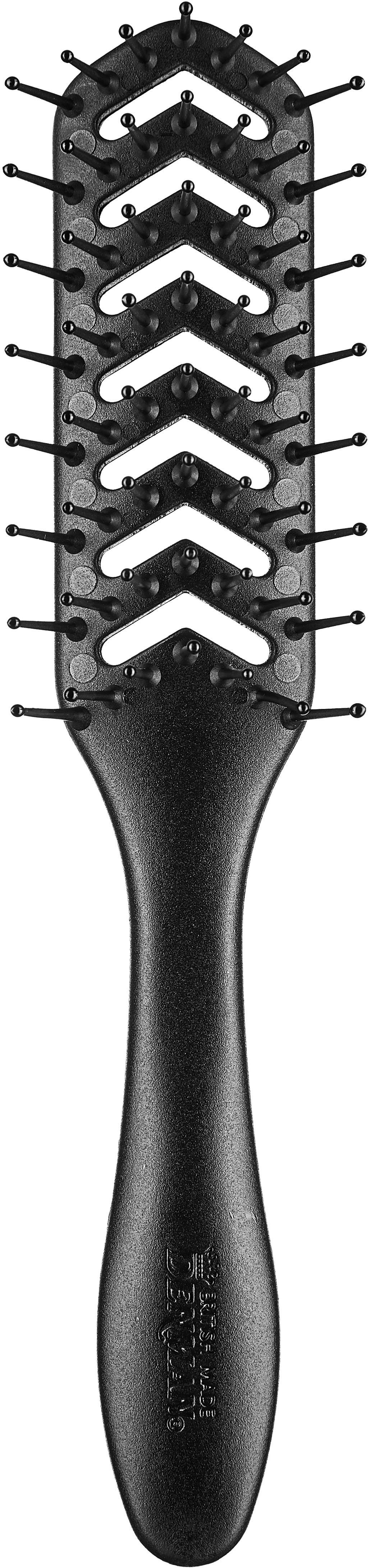 DENMAN Skelettbürste D200 Skelettbürste, 7-reihig, für optimales Styling durch maximale Luftzirkulation schwarz