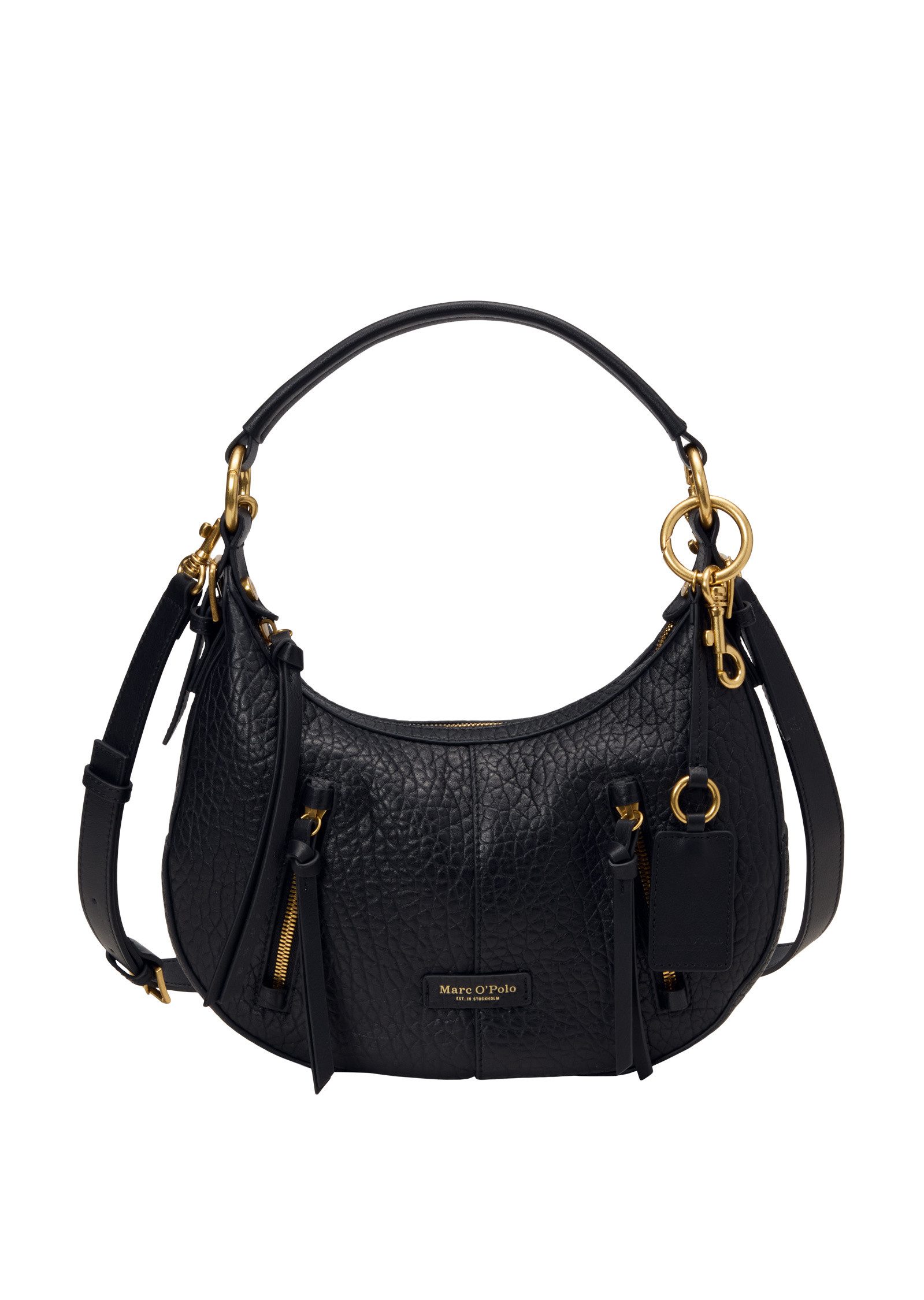 Marc O'Polo Umhängetasche aus fein genarbtem Rindleder