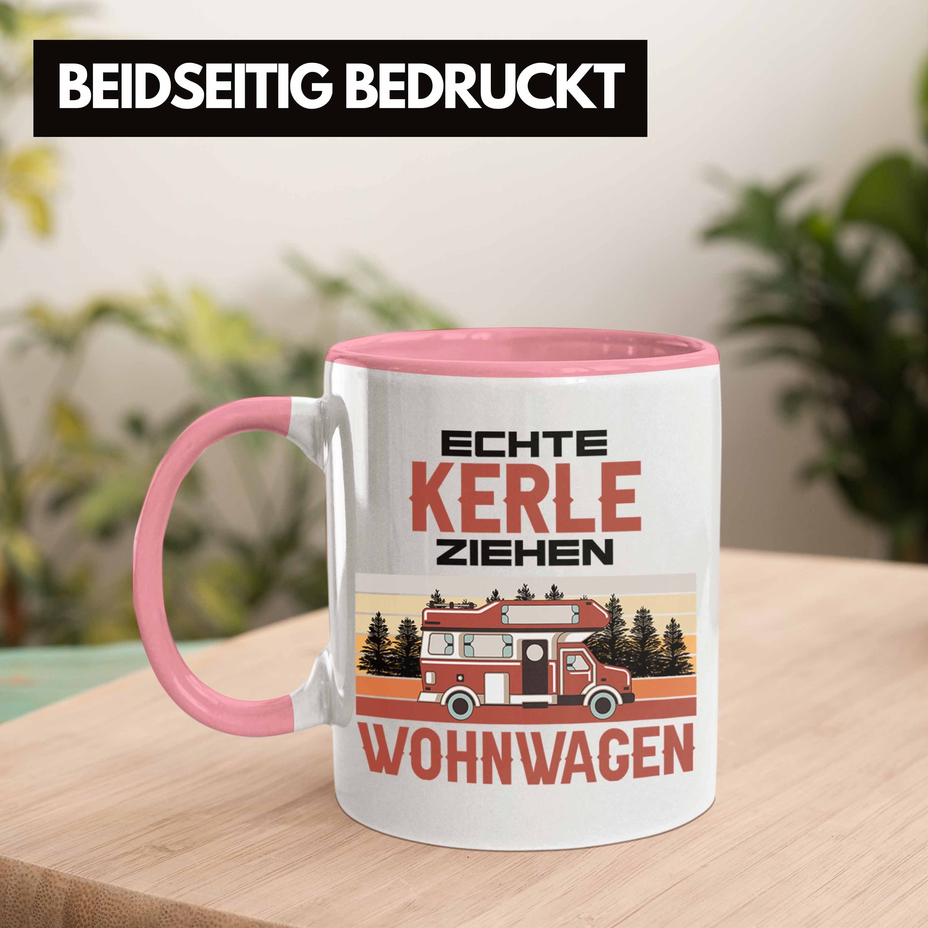 Trendation Camping Opa Zubehör Campingwagen - Wohnmobil Geschenke Trendation Camper Oma Männer Rentner Geschenkidee Rosa Echte für Ziehen Tasse Wohnwagen Lustig Tasse Kerle