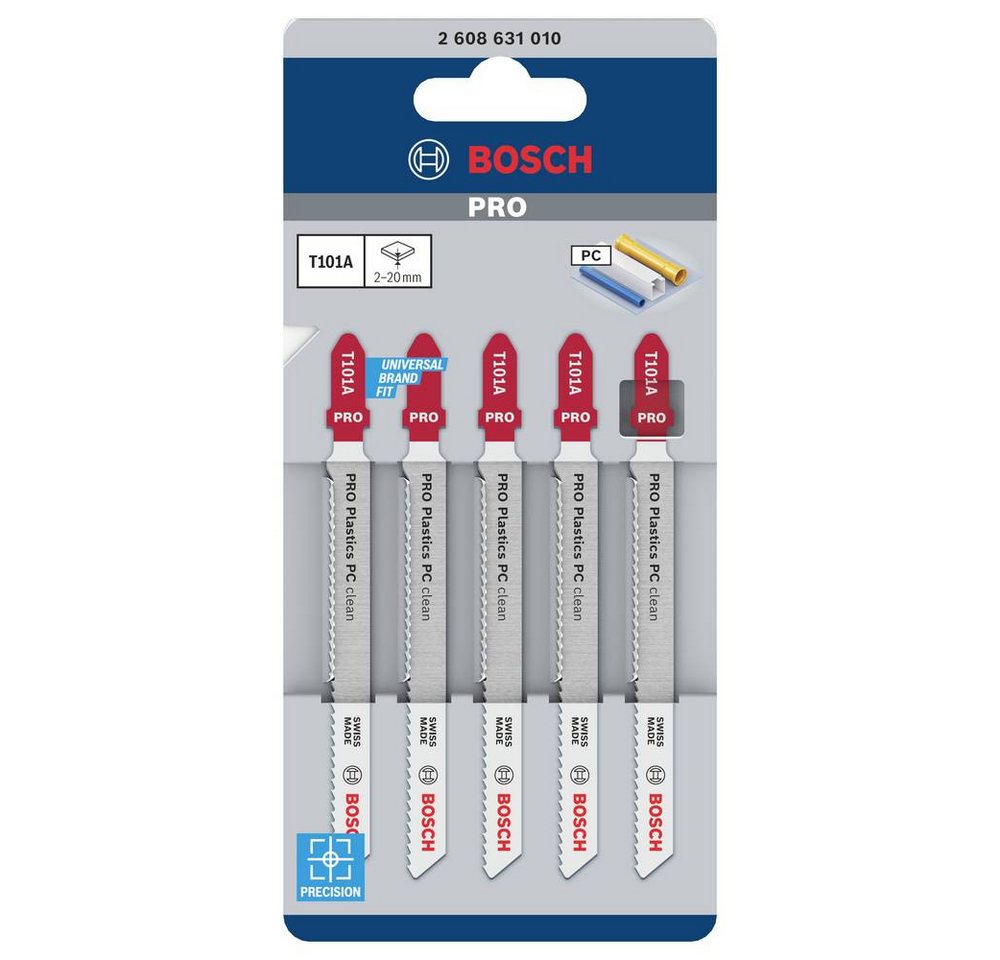 Thumbnail - BOSCH Stichsägeblatt Stichsägeblatt T 101 A Clean for PC, 5er-Pack