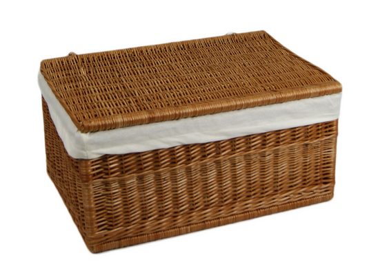 animal-design Wäschekorb, Wäschetruhe - 70L oder 150L - aus Weide