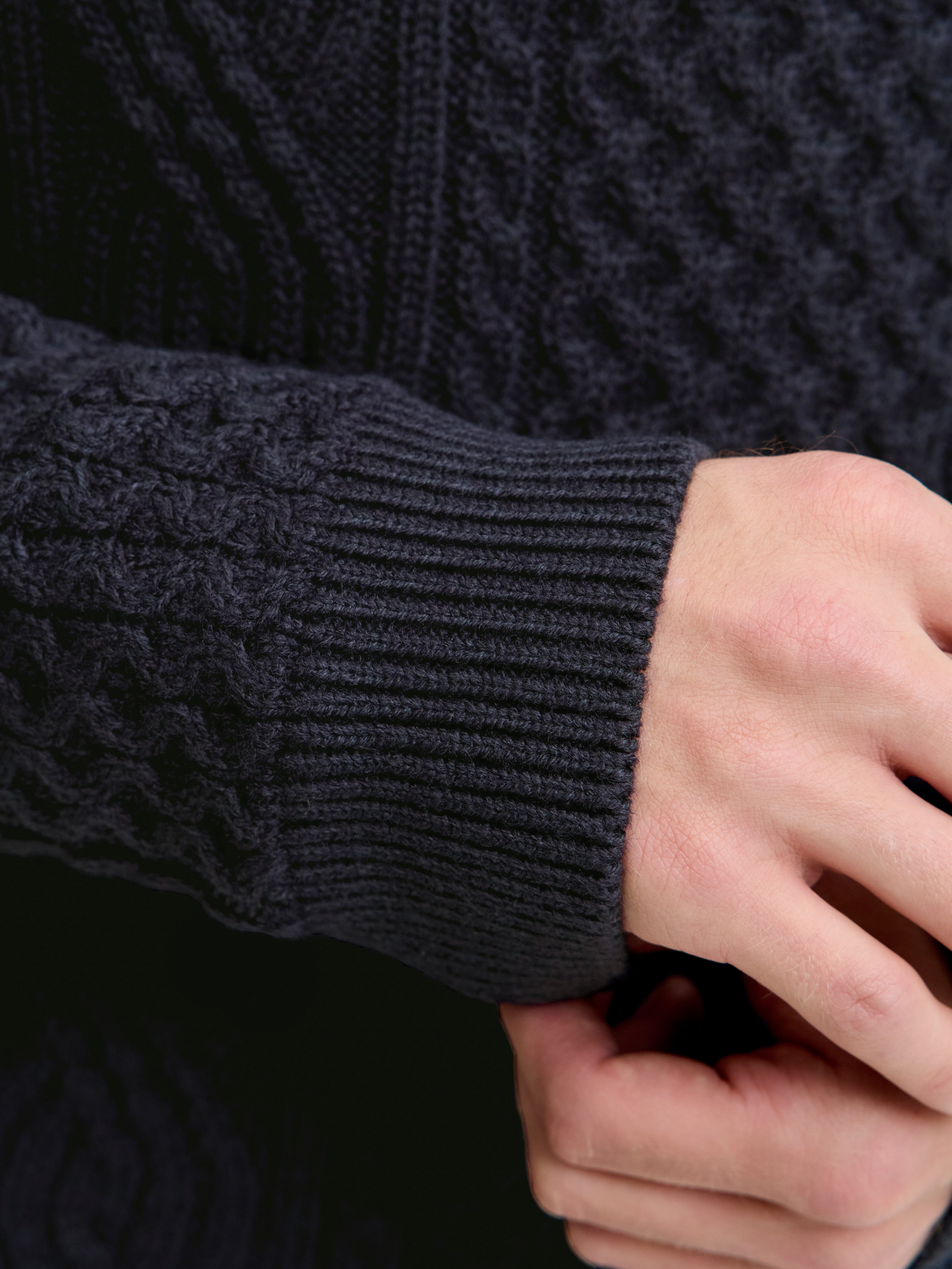 Jack & Jones Strickpullover JPRBLUSEAN KNIT CABLE CREW NECK SN