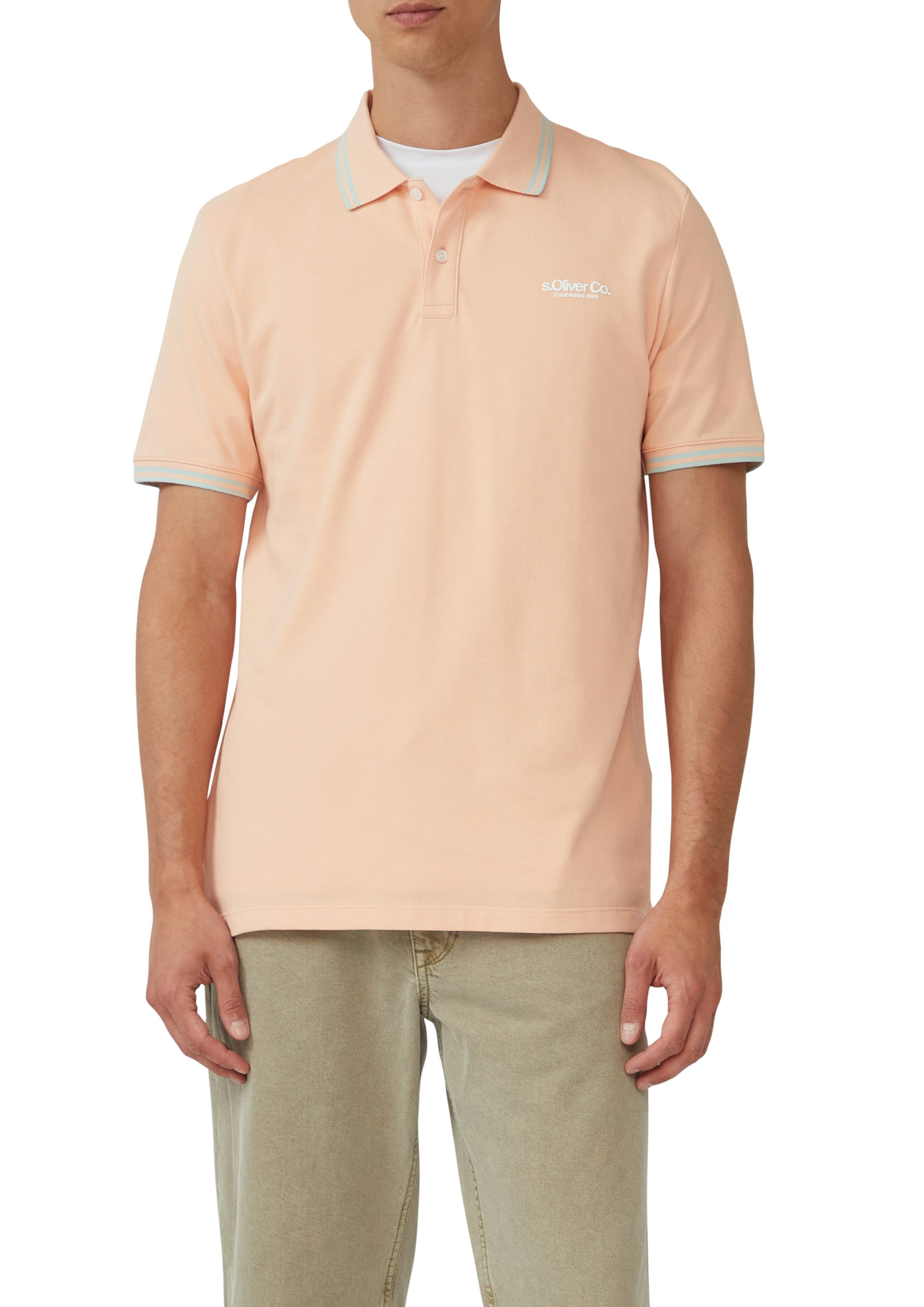 s.Oliver Poloshirt mit Logo Schriftzug günstig online kaufen