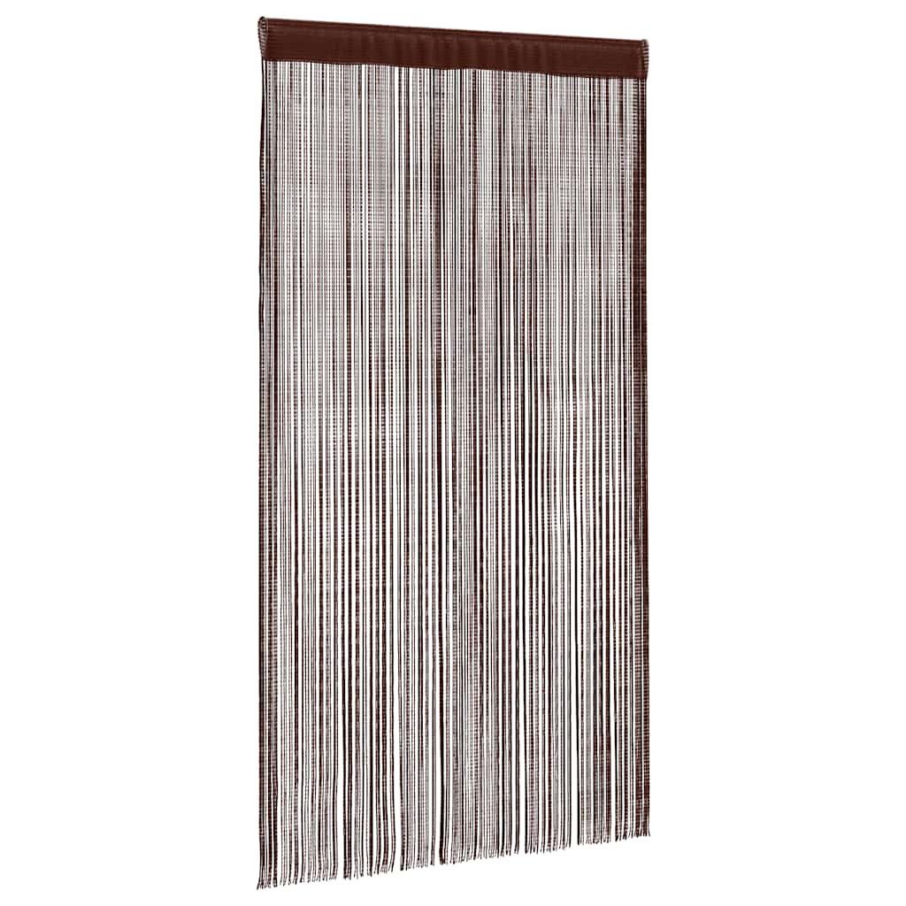 vidaXL Vorhang Fadenvorhänge 2 Stk. 100 x 250 cm Braun (2 St)