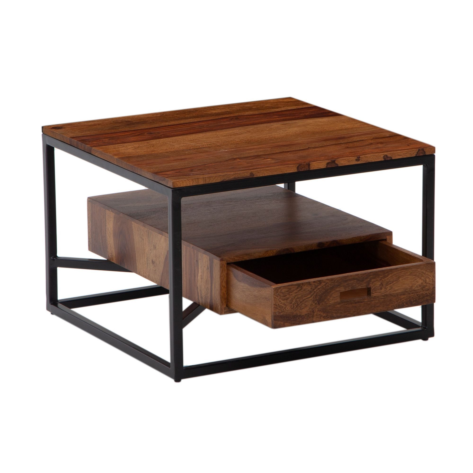 FINEBUY Couchtisch FB89162 (60x60x40 cm Massivholz günstig online kaufen