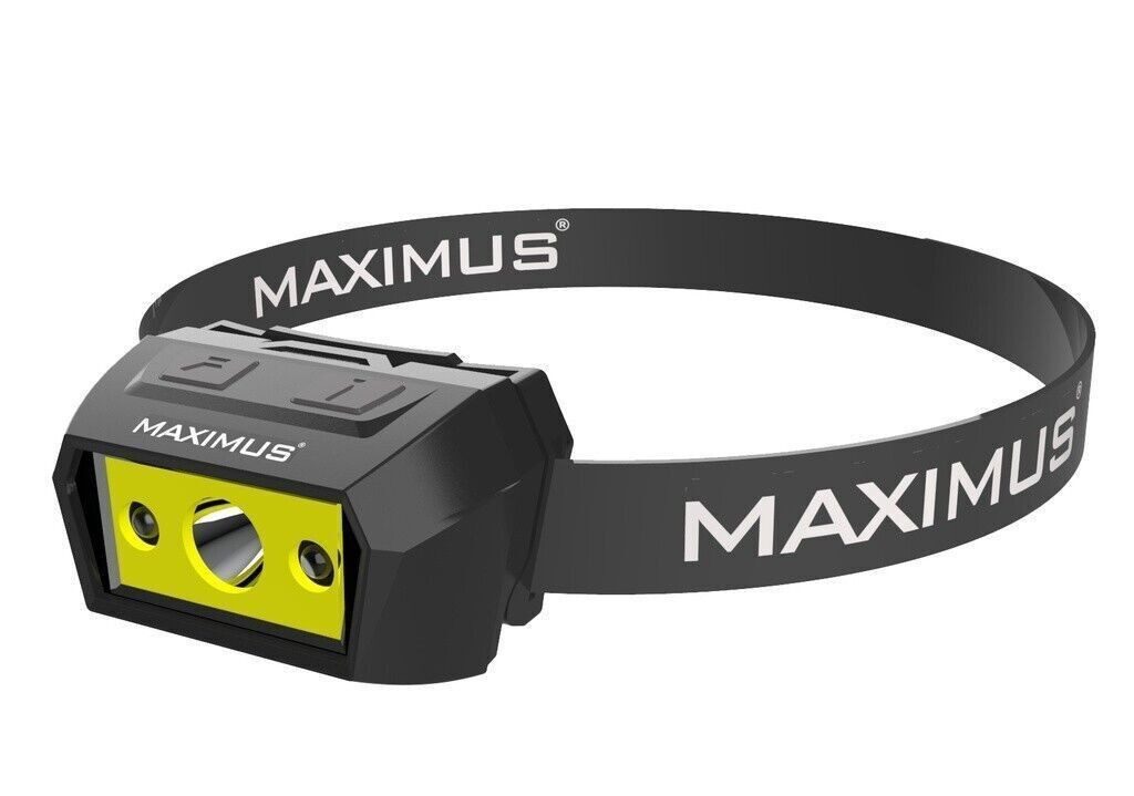 Maximus LED Stirnlampe Kopflampe, Campinglaterne, Vielseitige Lichtmodi, Verstellbares Kopfband