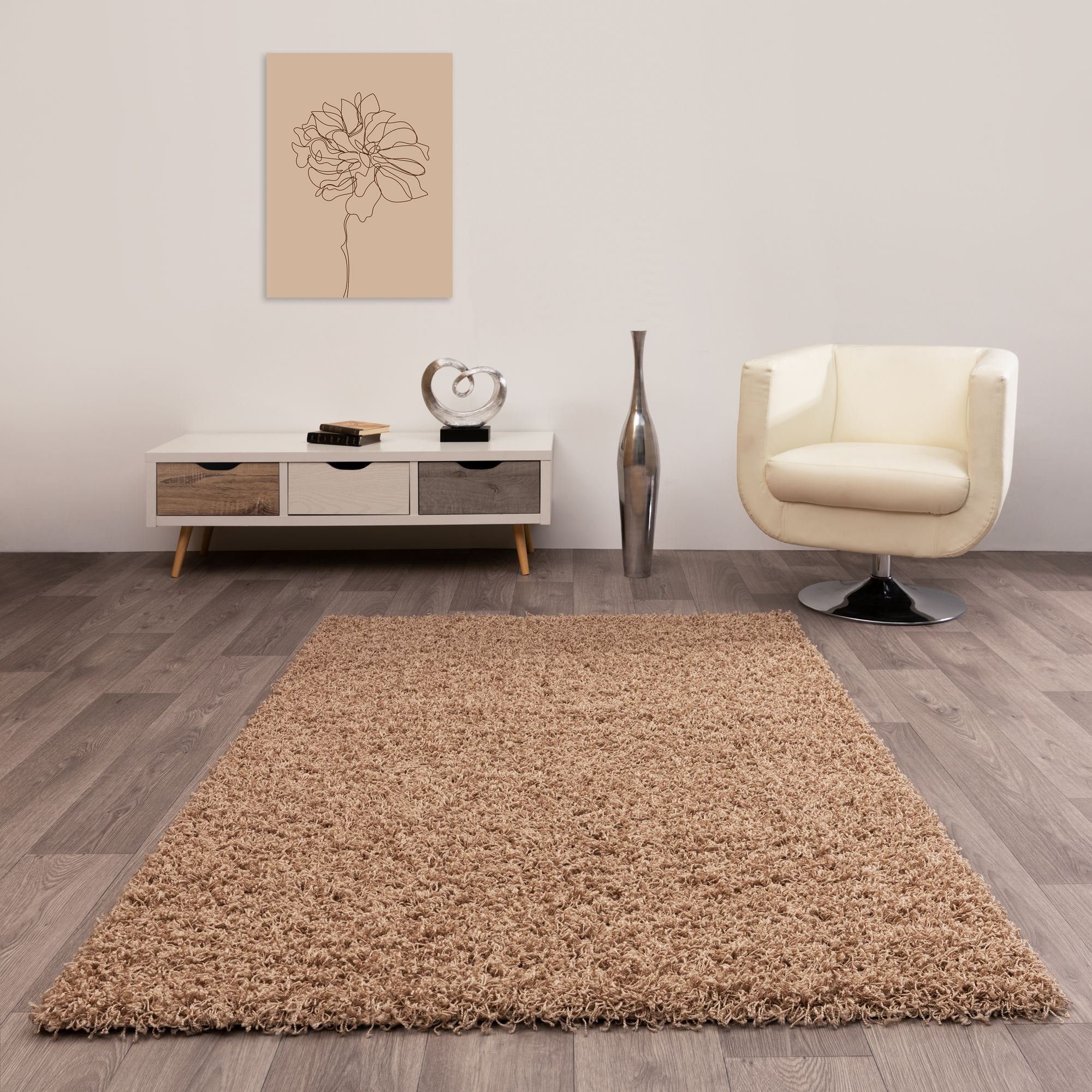 Steffensmeier Hochflor-Teppich Funny, Rechteckig, Shaggy, Langflor, Kunstfell