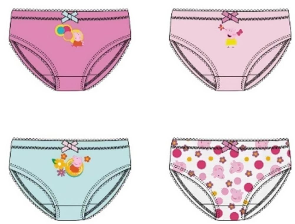Peppa Pig Schlüpfer 4x Mädchen Slips Unterhosen 98/104 110/116 122/128 – Bild 2 von 2