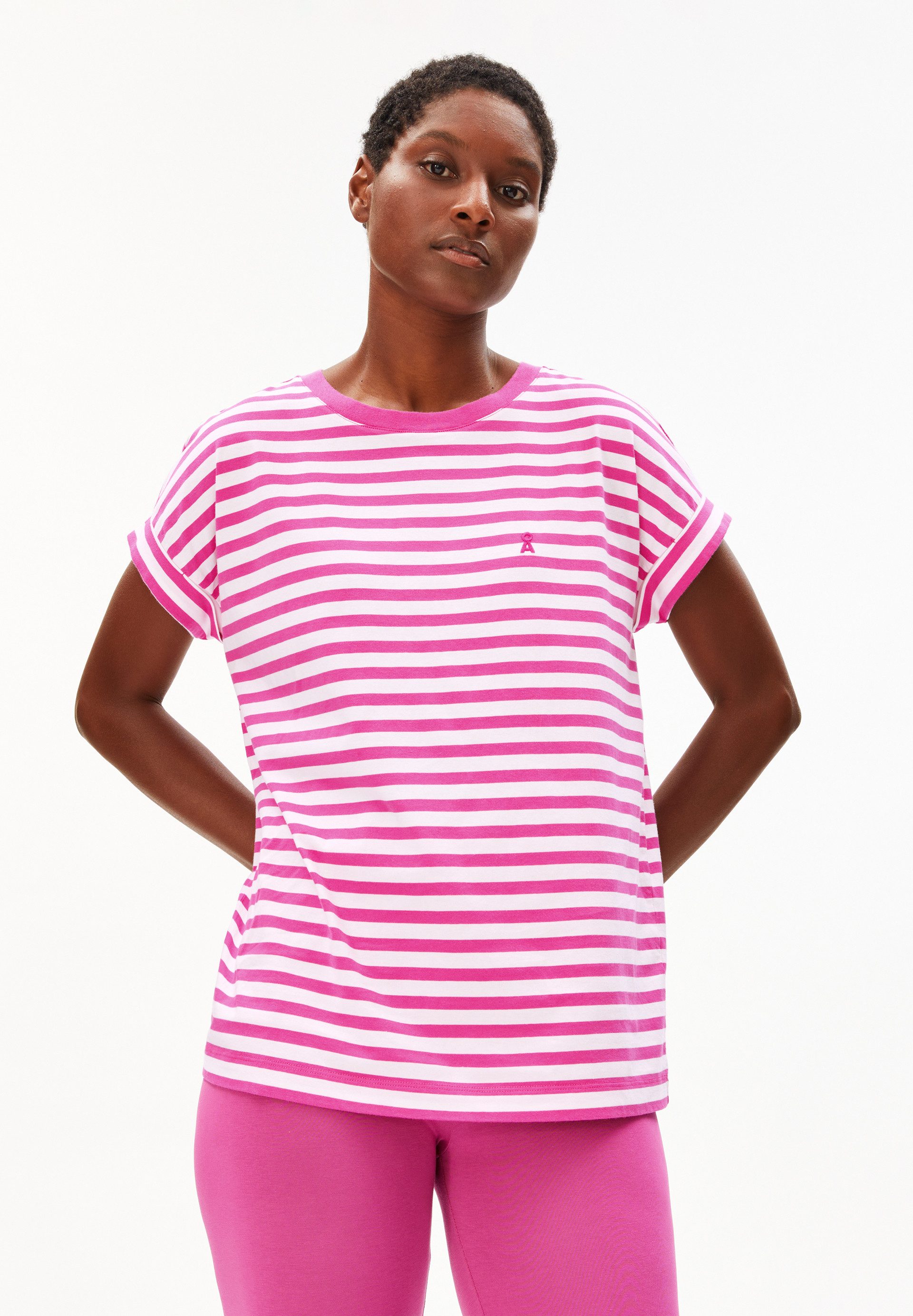 Armedangels T-Shirt IDAARA STRIPES T-Shirt aus Bio-Baumwolle Loose Fit