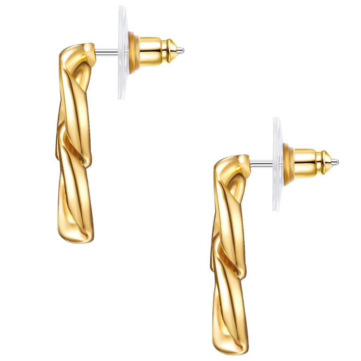 Lulu & Jane Paar Ohrhänger gelbgold günstig online kaufen