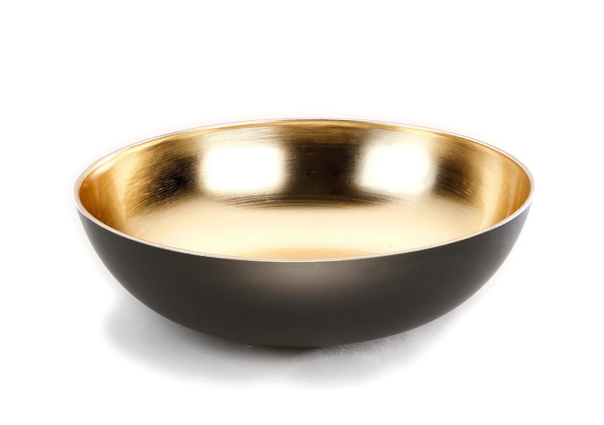 MAGIC by Inge Dekoschale, Deko Schale 30cm Kunststoff Schwarz / Gold günstig online kaufen