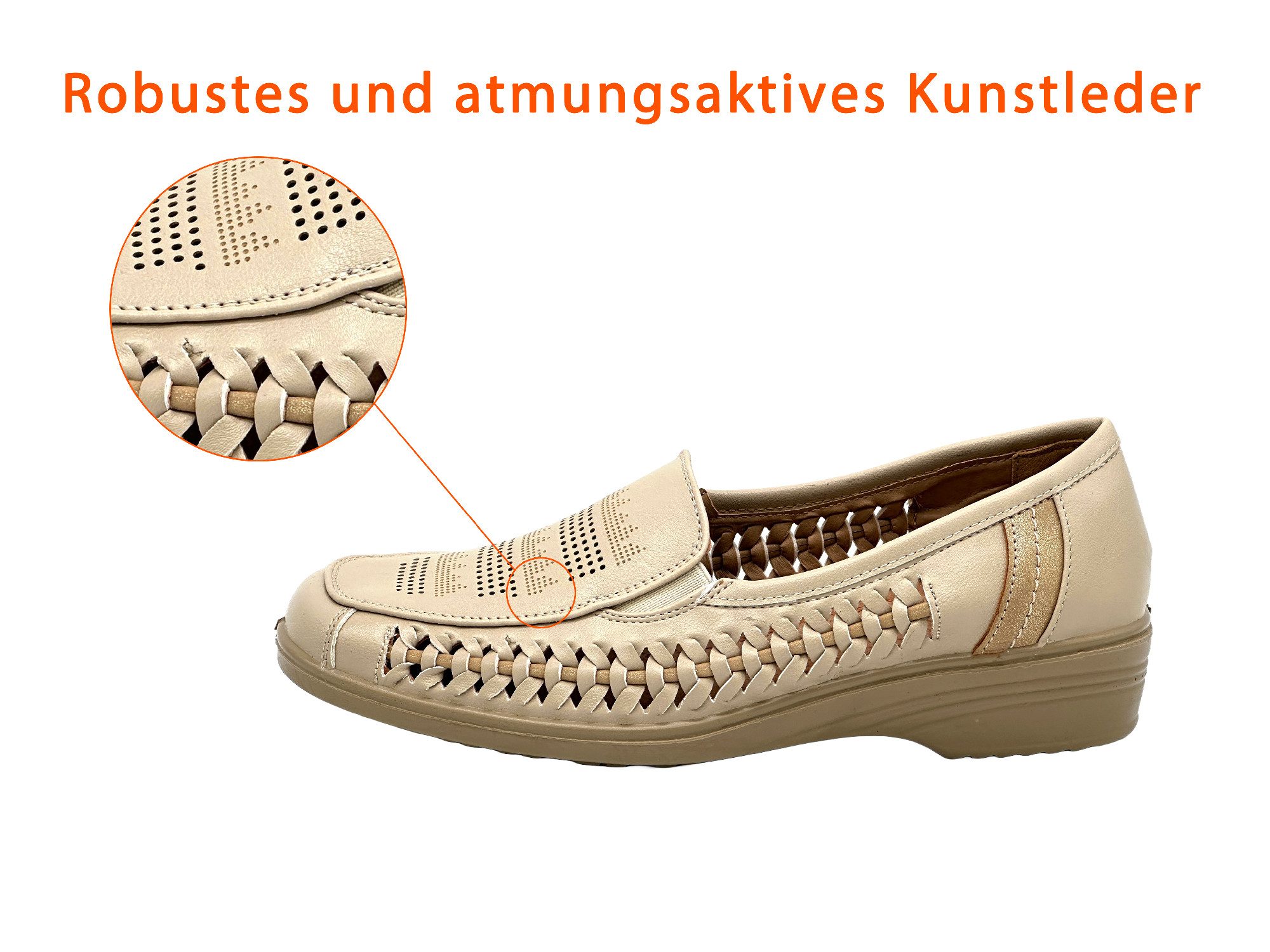 Nowaland Bequeme und stilvolle Slipper Loafer Mokassin Tragekomfort, soft und leicht