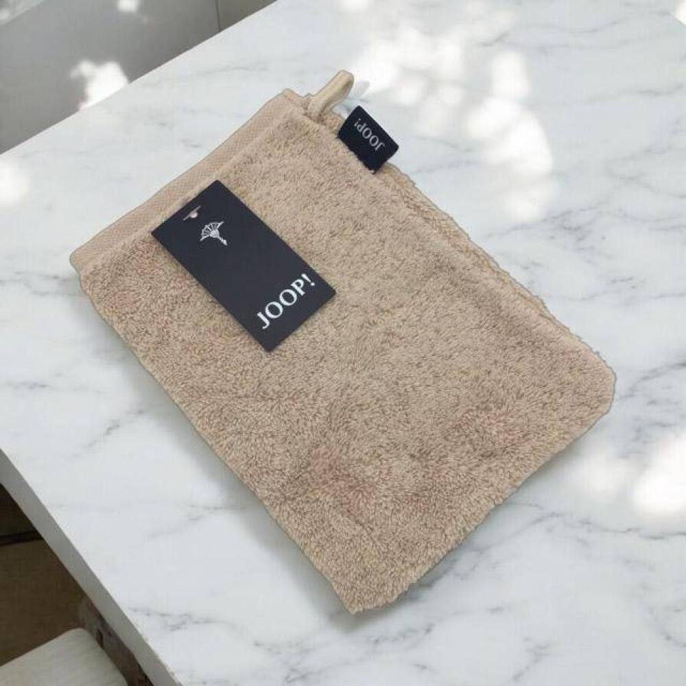 JOOP! Waschhandschuh Classic Doubleface 1600 Sand, 100% Baumwolle