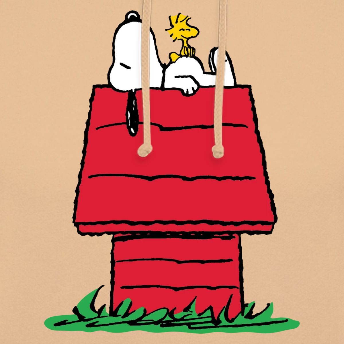 Spreadshirt Hoodie Peanuts Snoopy Und Die Hundehütte Unisex Hoodie (1-tlg)