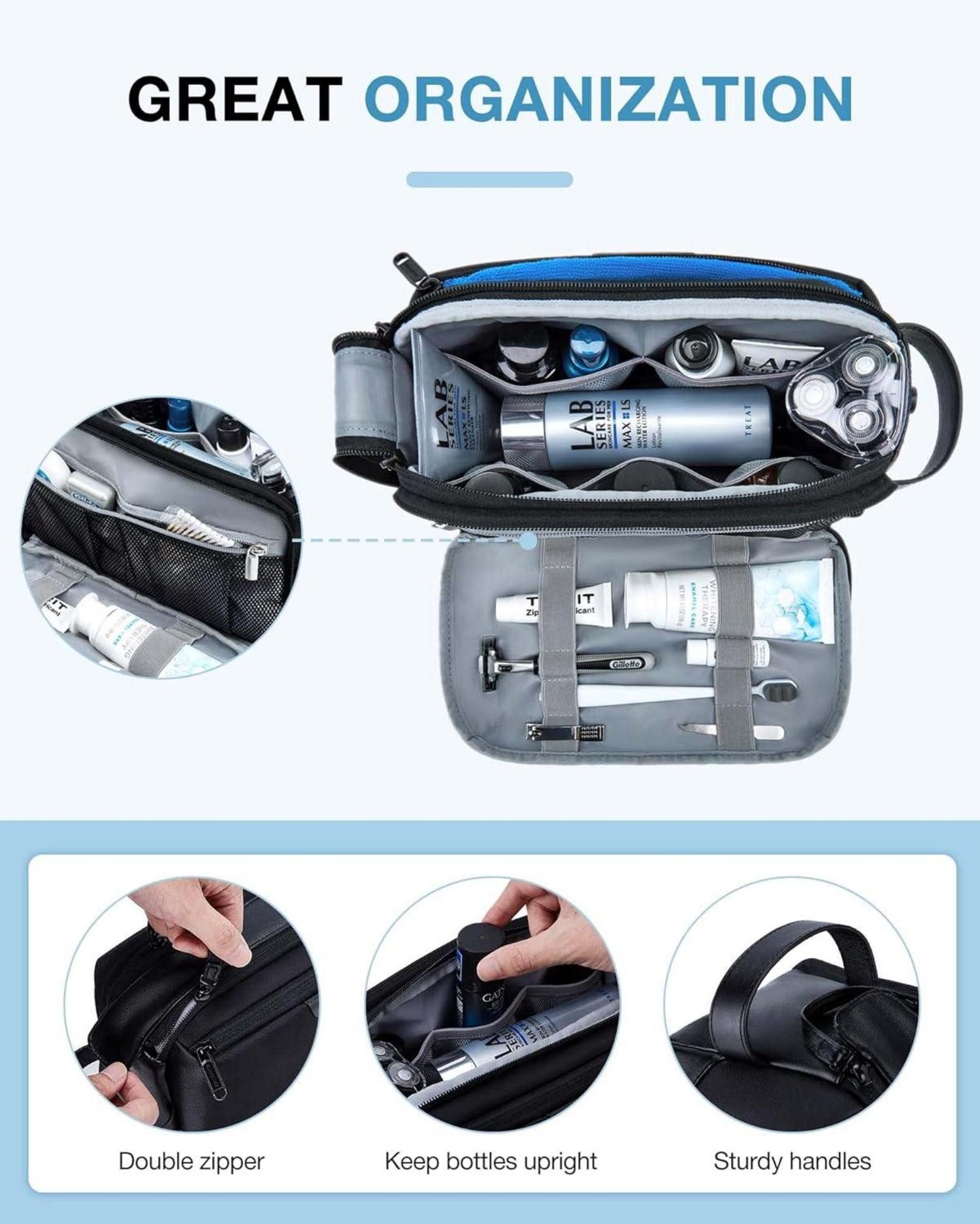 LuxusKollektion Kulturbeutel Kulturbeutel Herren Reise Kulturtasche günstig online kaufen