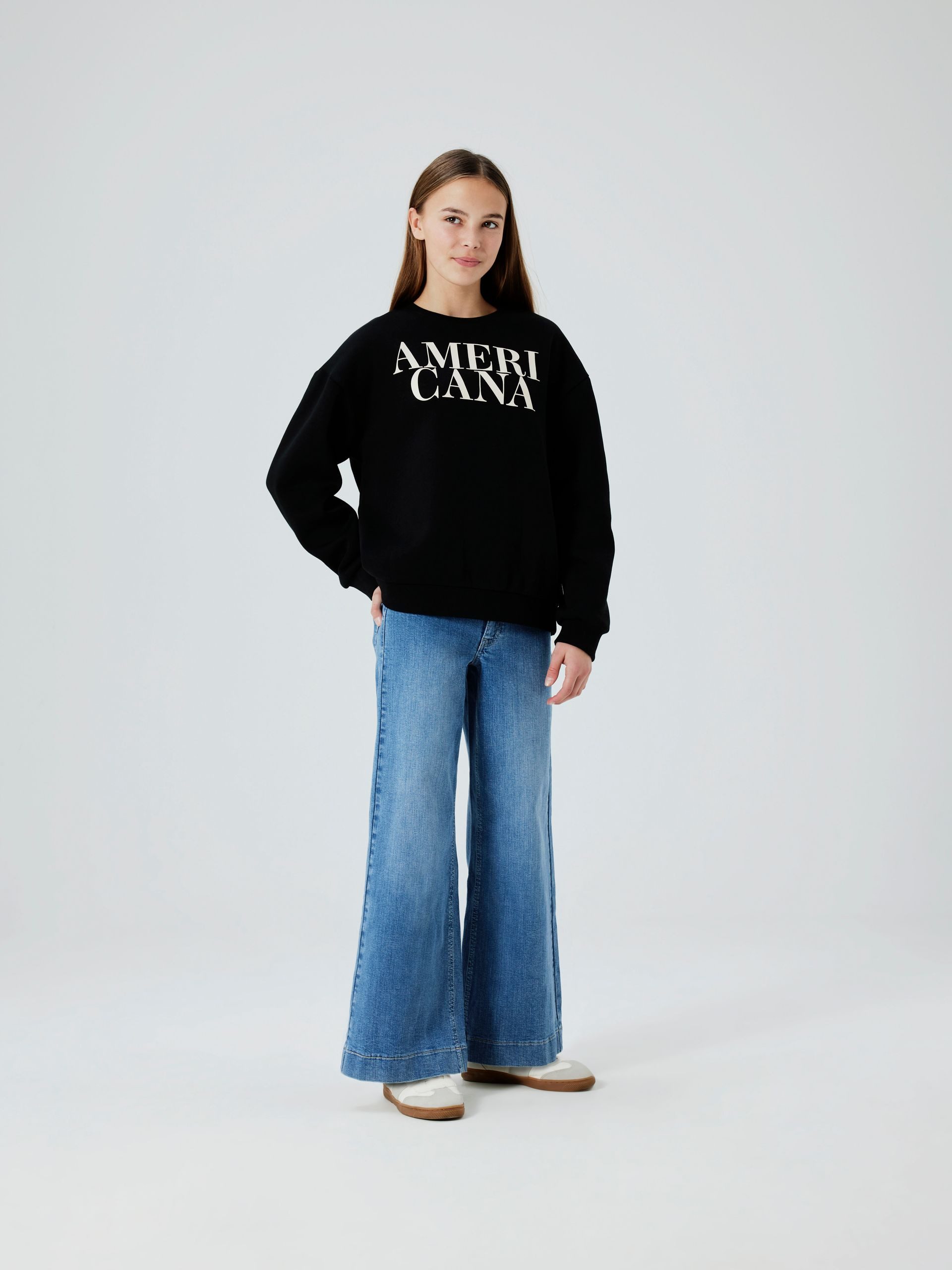 Name It Sweatshirt NKFORIANA LS RLX SWE BRU BF