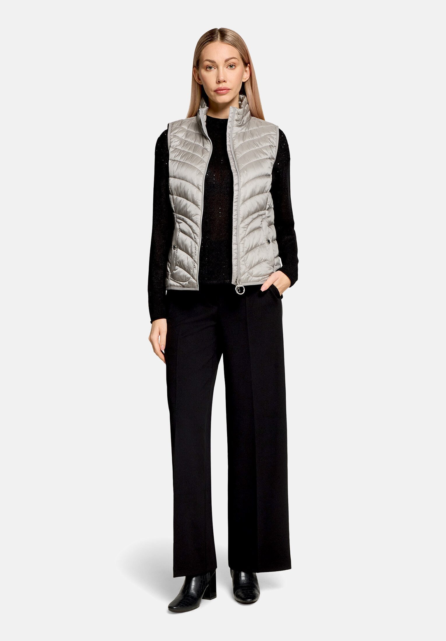 Betty Barclay Strickweste Damen mit Stehkragen