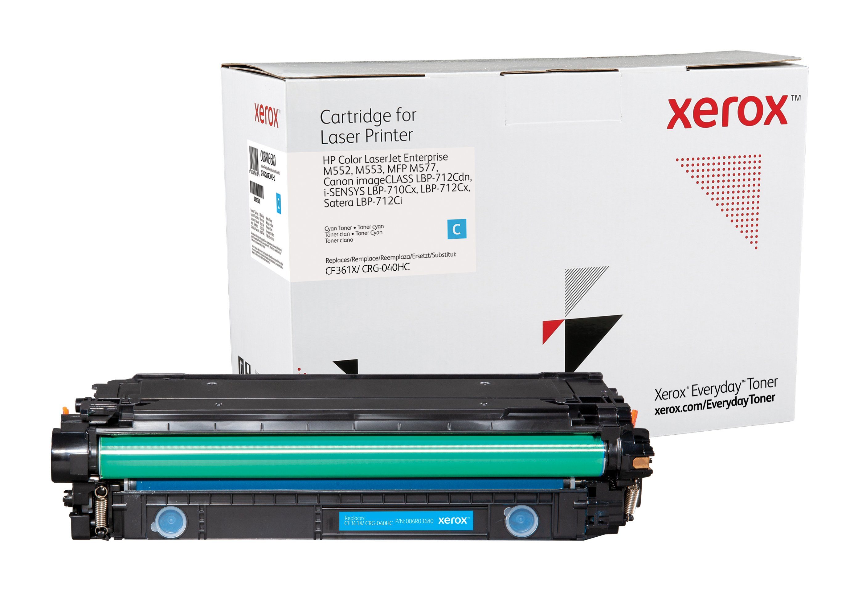 (CF361X/ Xerox Toner kompatibel Tonerpatrone Everyday CRG-040HC) 508X HP mit Cyan