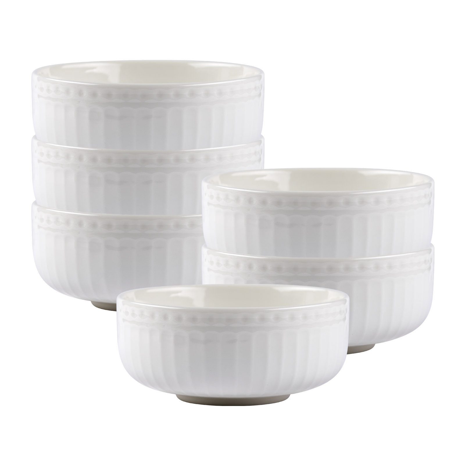 Ritzenhoff & Breker Schale Sofia Müslischalen ø 14,5 cm 6er Set, Porzellan, (6x Schale, 6-tlg)
