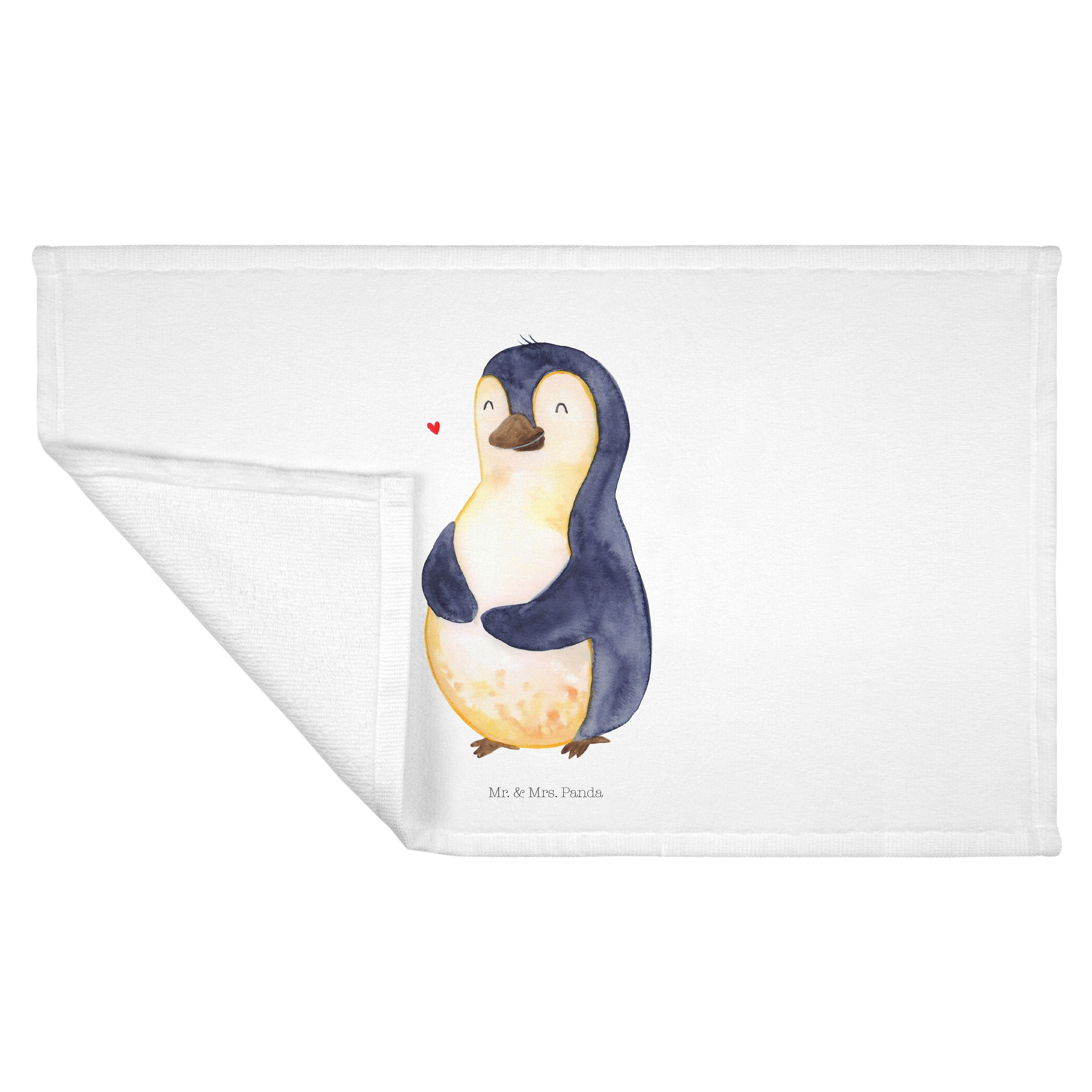 Abnehmen, & Pinguin Panda (1-St) - Handtuch - Mrs. Körperlieb, dick, Geschenk, Diät Weiß kugelrund, Mr.