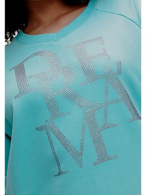 Sheego Sweatshirt Große Größen mit V-Ausschnitt