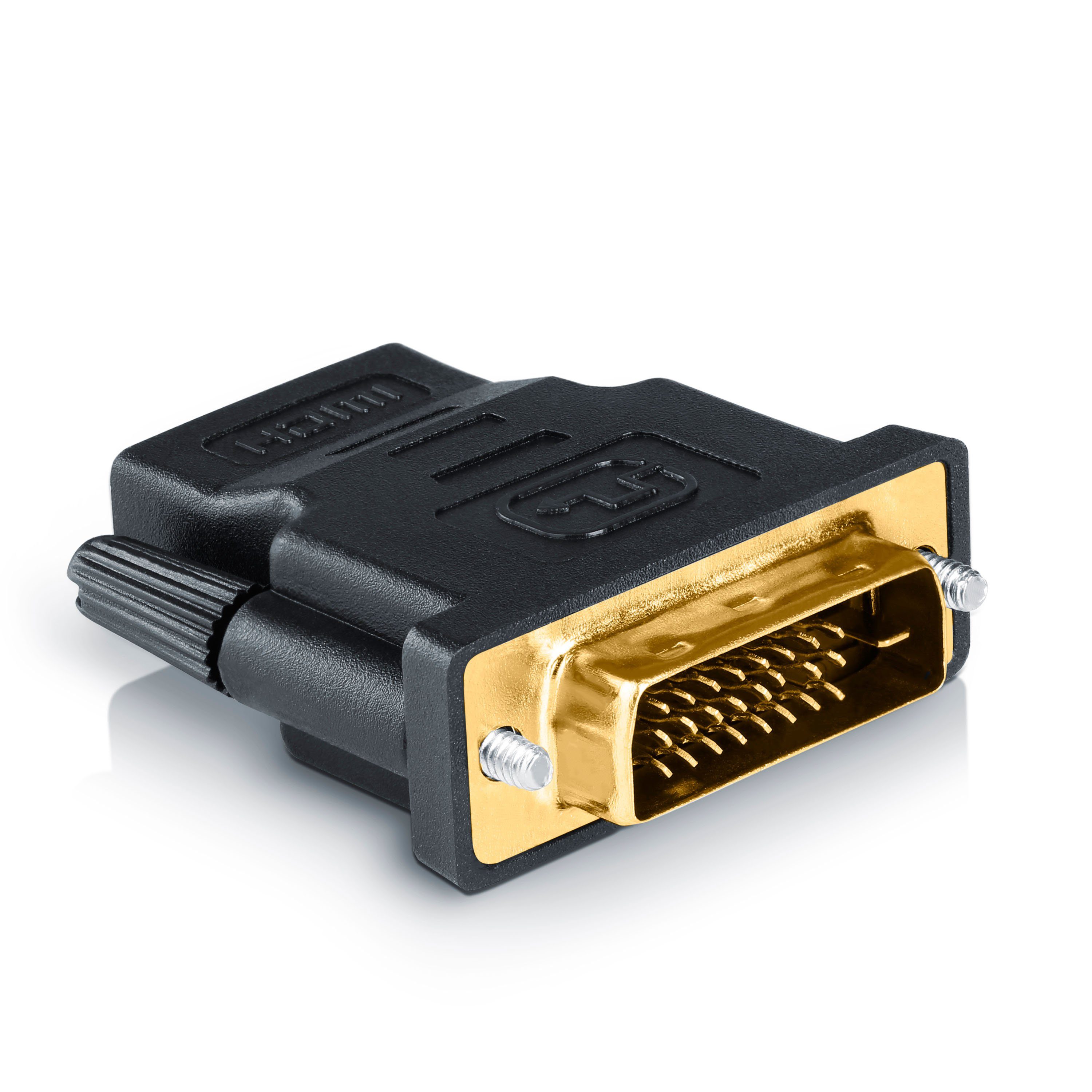 CSL Video-Adapter HDMI, DVI-D zu HDMI-Buchse, DVI-D Stecker (24+1 male), Full HD DVI zu HDMI Video Adapter