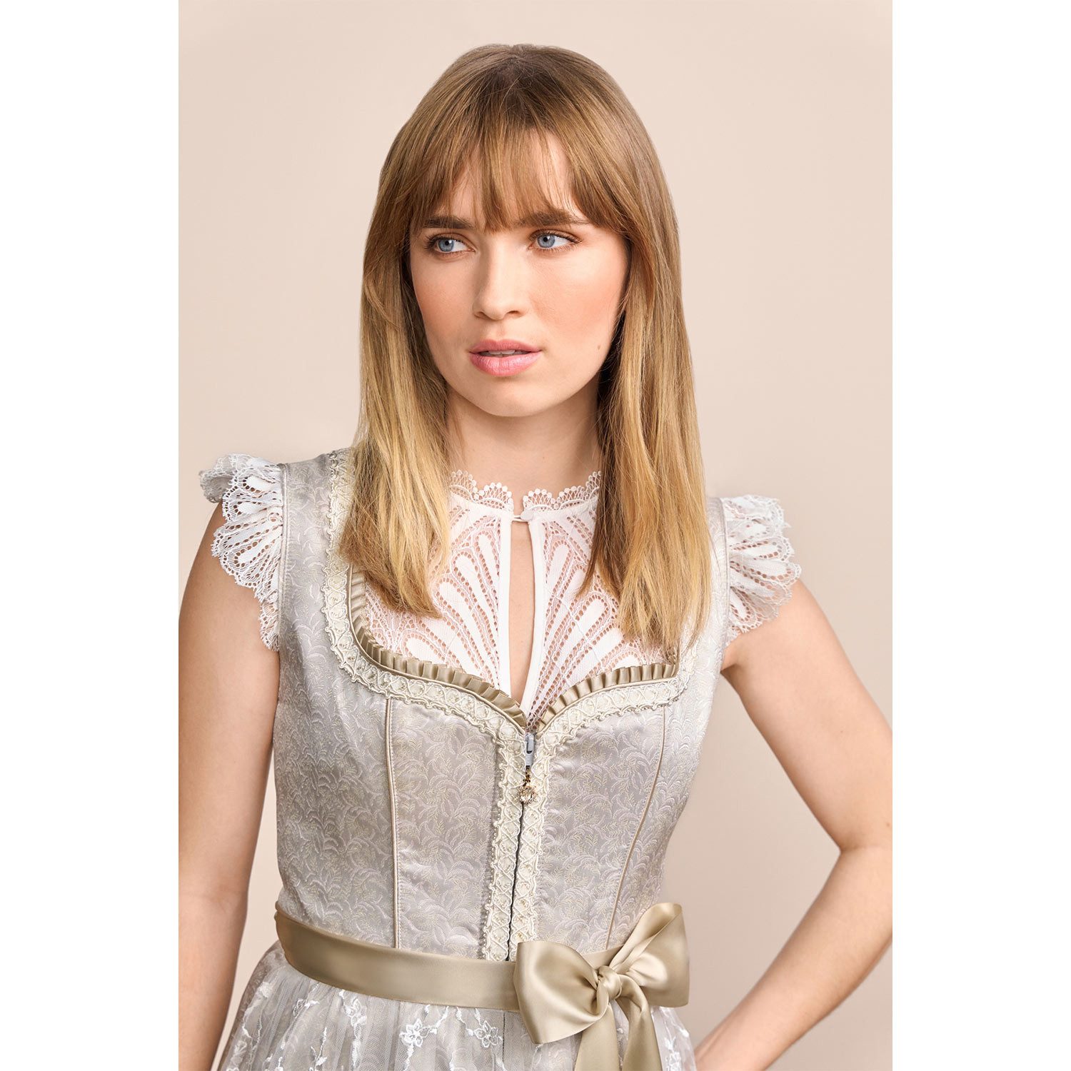 Krüger Madl Dirndl Krüger MADL Dirndl 'Erla' 414469, Hellgrau 60cm
