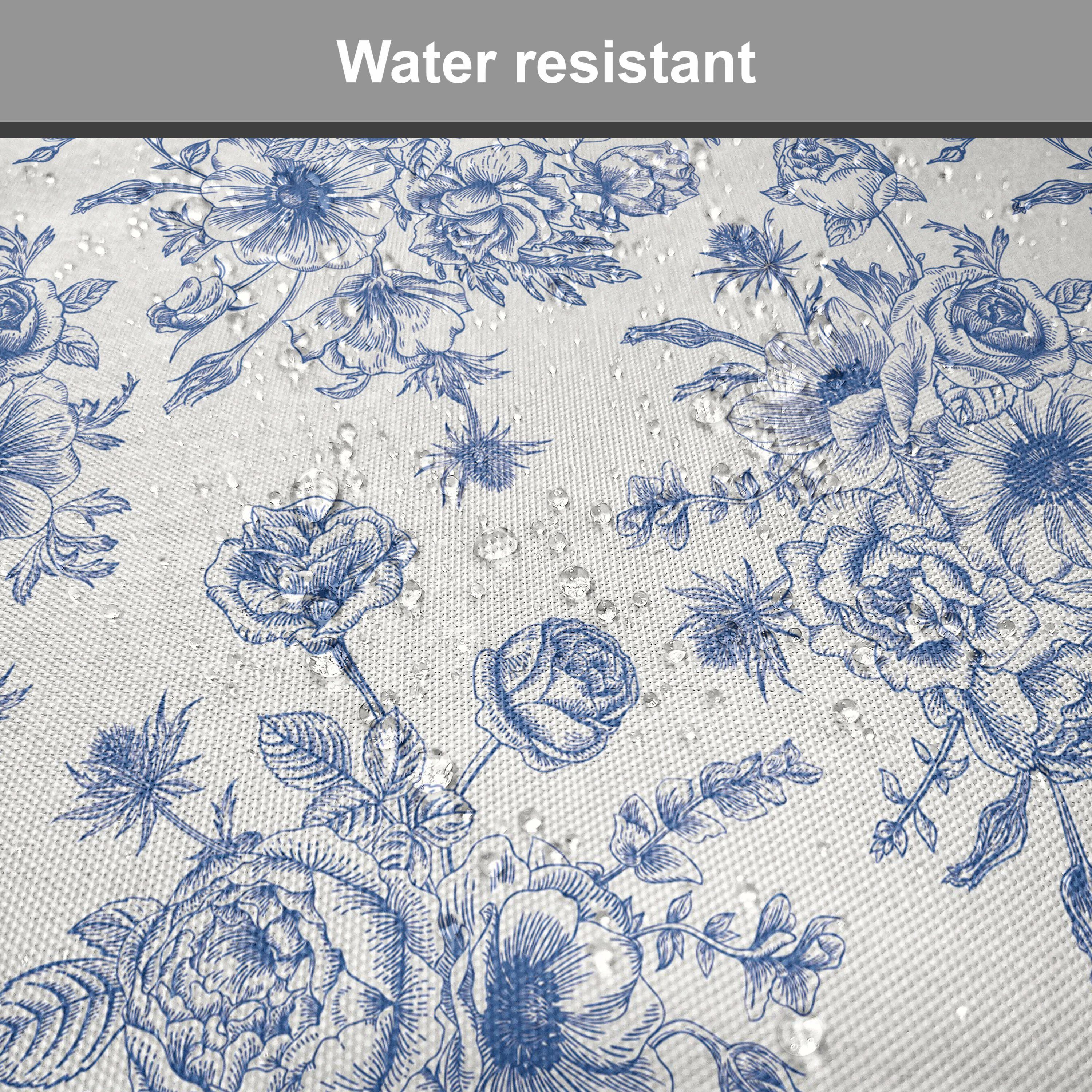 Küchensitze, Blumen mit Blaue wasserfestes Kissen Stuhlkissen Corsage Dekoratives Windröschen für Abakuhaus Riemen