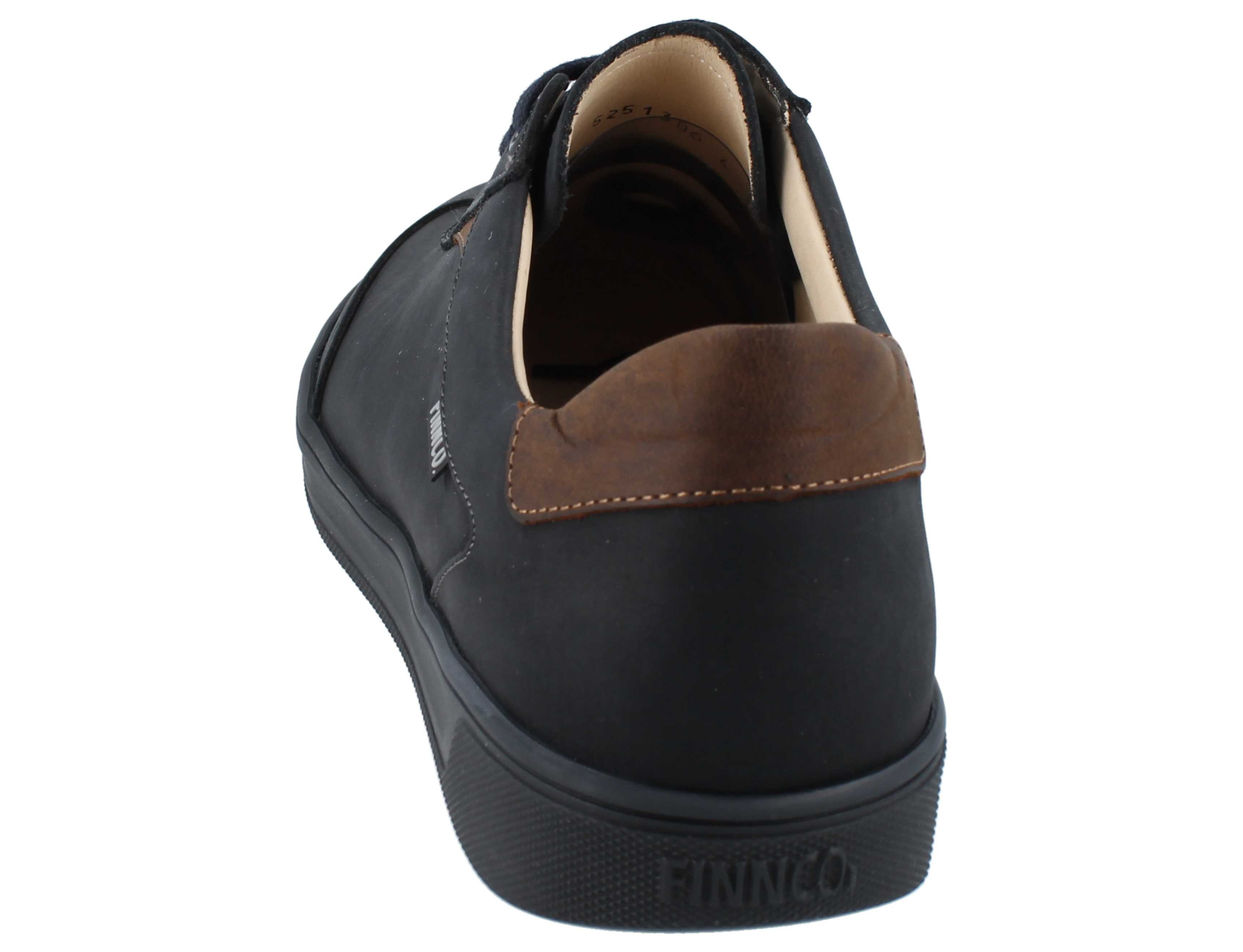 Finn Comfort FINN COMFORT FINNCO Interlagos Herren Halbschuhe dunkelblau Schnürschuh Wechselfußbett