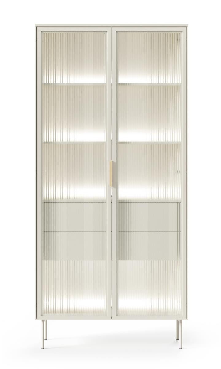 Compleo Glasvitrine mit 2 Schubladen, zweiturig, günstig online kaufen