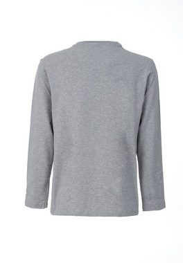 PEAK Langarmshirt mit kleinem Markenlogo