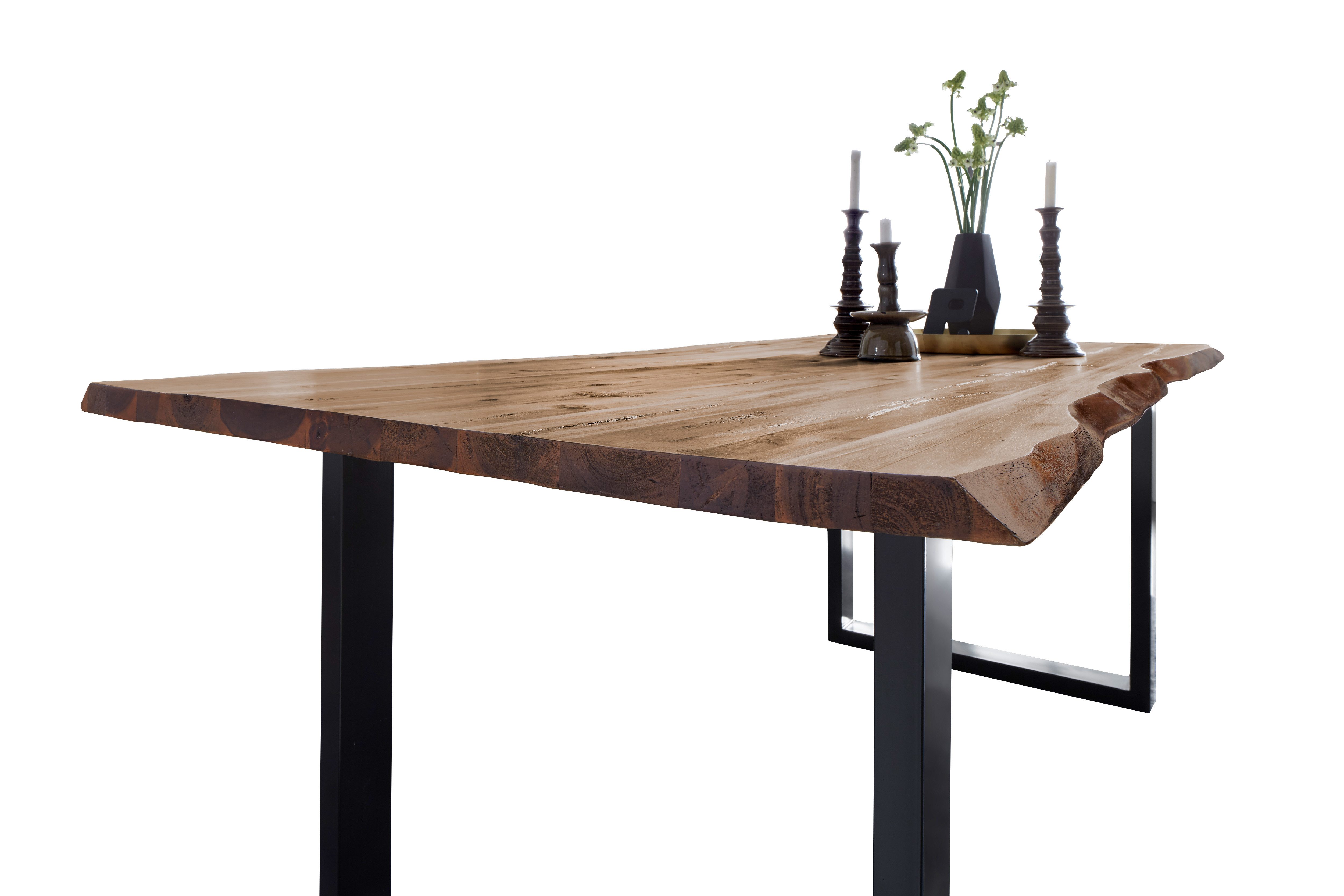 Loreno® Baumkantentisch Noah, massives Akazienholz, natürliche günstig online kaufen