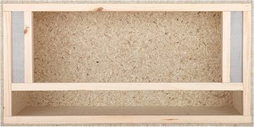 ECOZONE Terrarium Holz Terrarium mit Frontbelüftung 100 x 40 x 40 cm, Aus OSB Platten