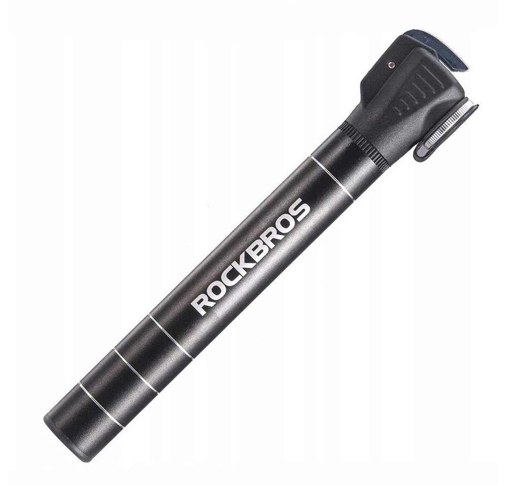 ROCKBROS Fahrradpumpe JG-1040B Handliche Pumpe zur montage am Fahrrad klein – Schwarz
