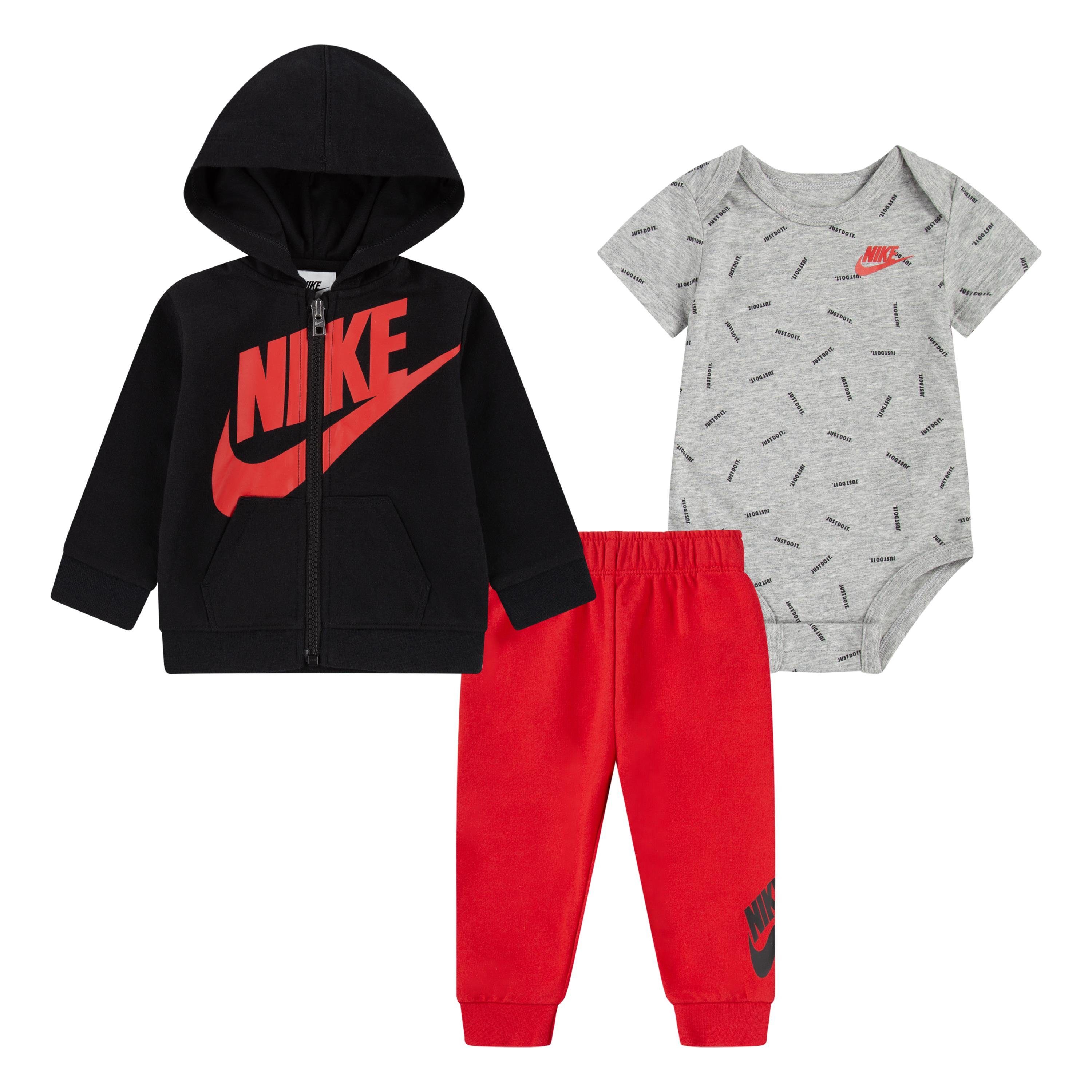 Nike Sportswear TOSS (Set, 3-tlg) JDI 3PC schwarz-pink PANT Erstausstattungspaket FZ SET