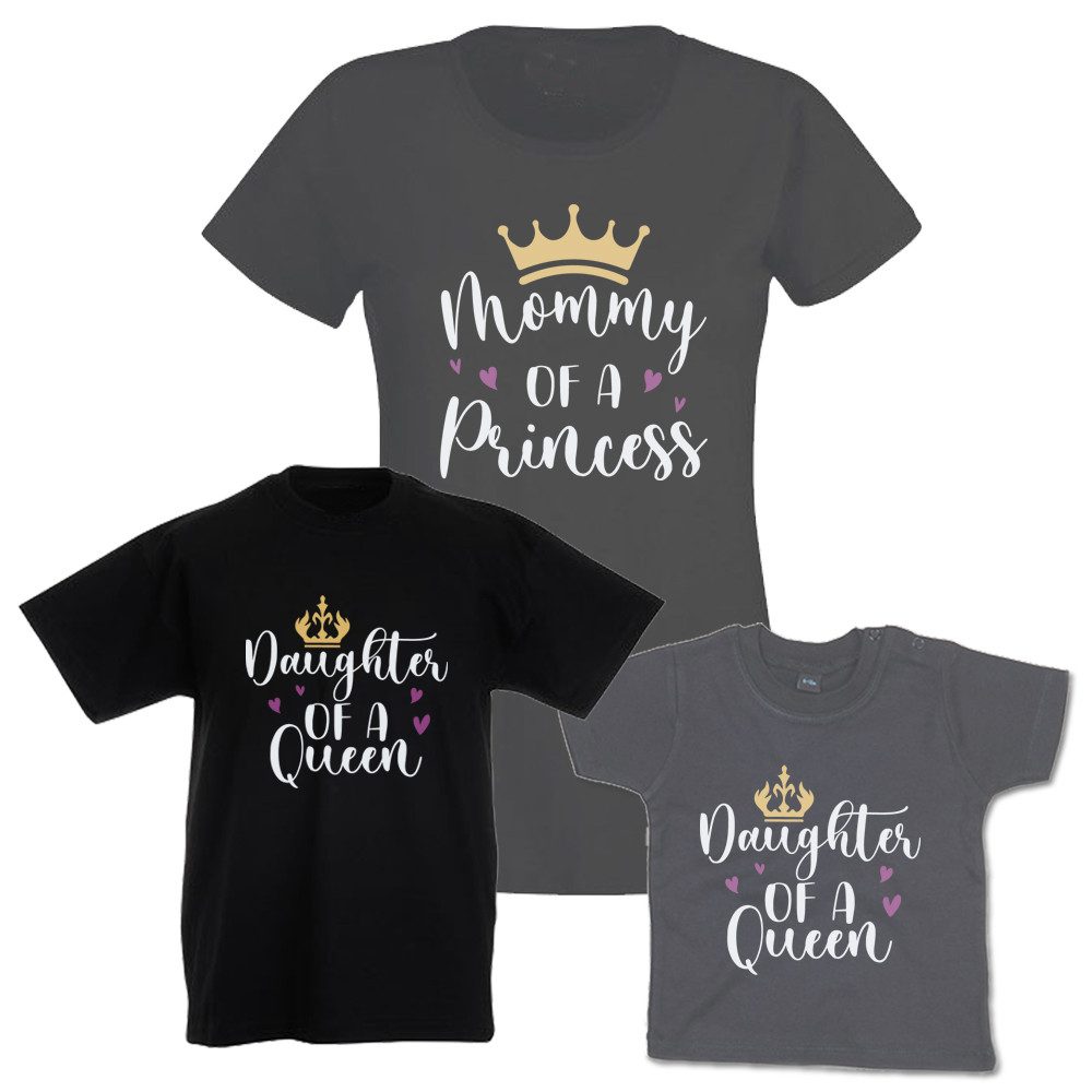 T-Shirt Mother of a Princess & Daughter of a Queen