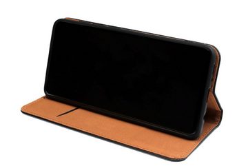 JAMCOVER Handyhülle Echt Leder Bookcase - Handytasche für Apple iPhone 14 Pro Max (17 cm/6,7 Zoll), Kartenfach und Standfunktion