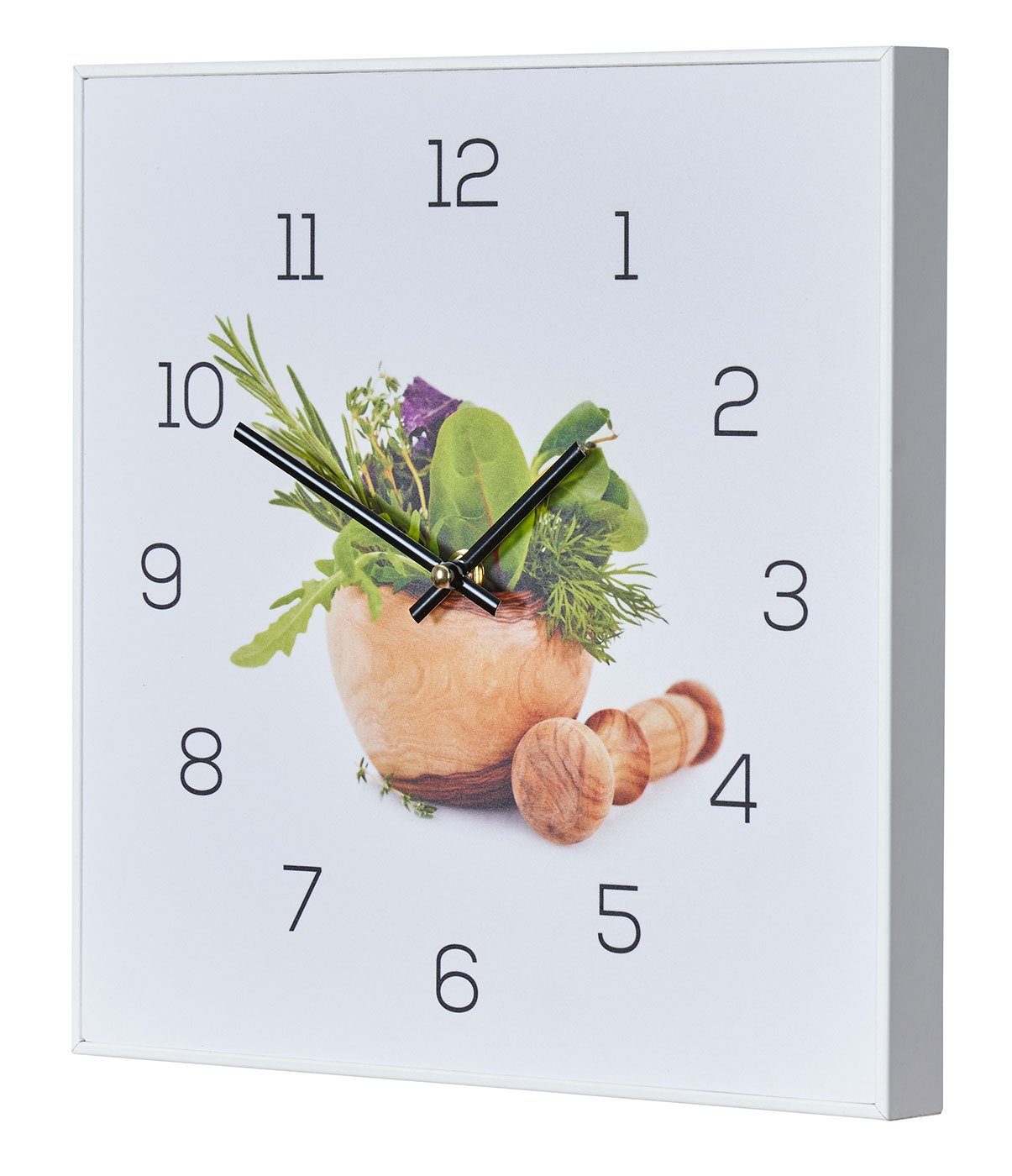 Levandeo® Wanduhr (Wanduhr 30x30cm Uhr PVC günstig online kaufen