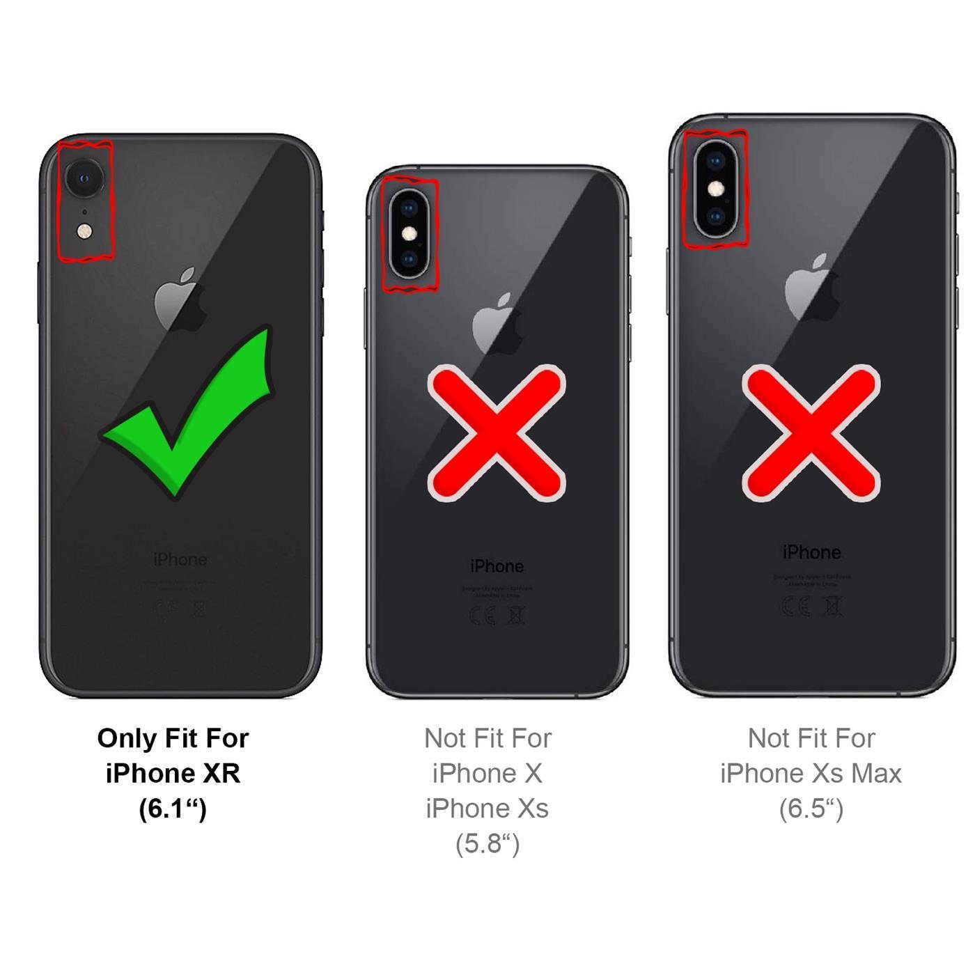 CoolGadget Handyhülle Marmor Slim Case für iPhone XR 6,1 Zoll, Hülle Dünne Silikon Schutzhülle für Apple iPhone XR Hülle
