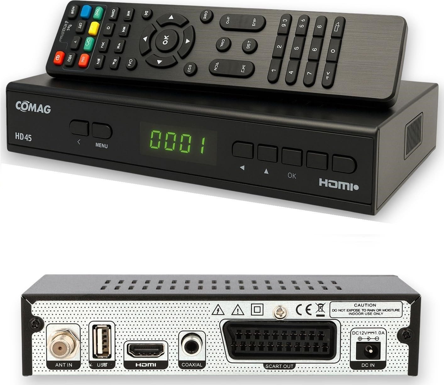 Comag HD45 Digitaler HD Sat Receiver FULL HD HDTV DVB-S2 HDMI SCART USB Satellitenreceiver