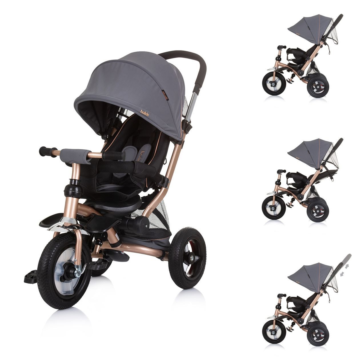 Chipolino Dreirad Tricycle Dreirad Bolide, 2-in-1 günstig online kaufen