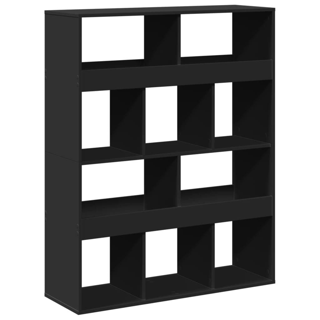 vidaXL Bücherregal Raumteiler Schwarz 100x33x125,5 cm günstig online kaufen